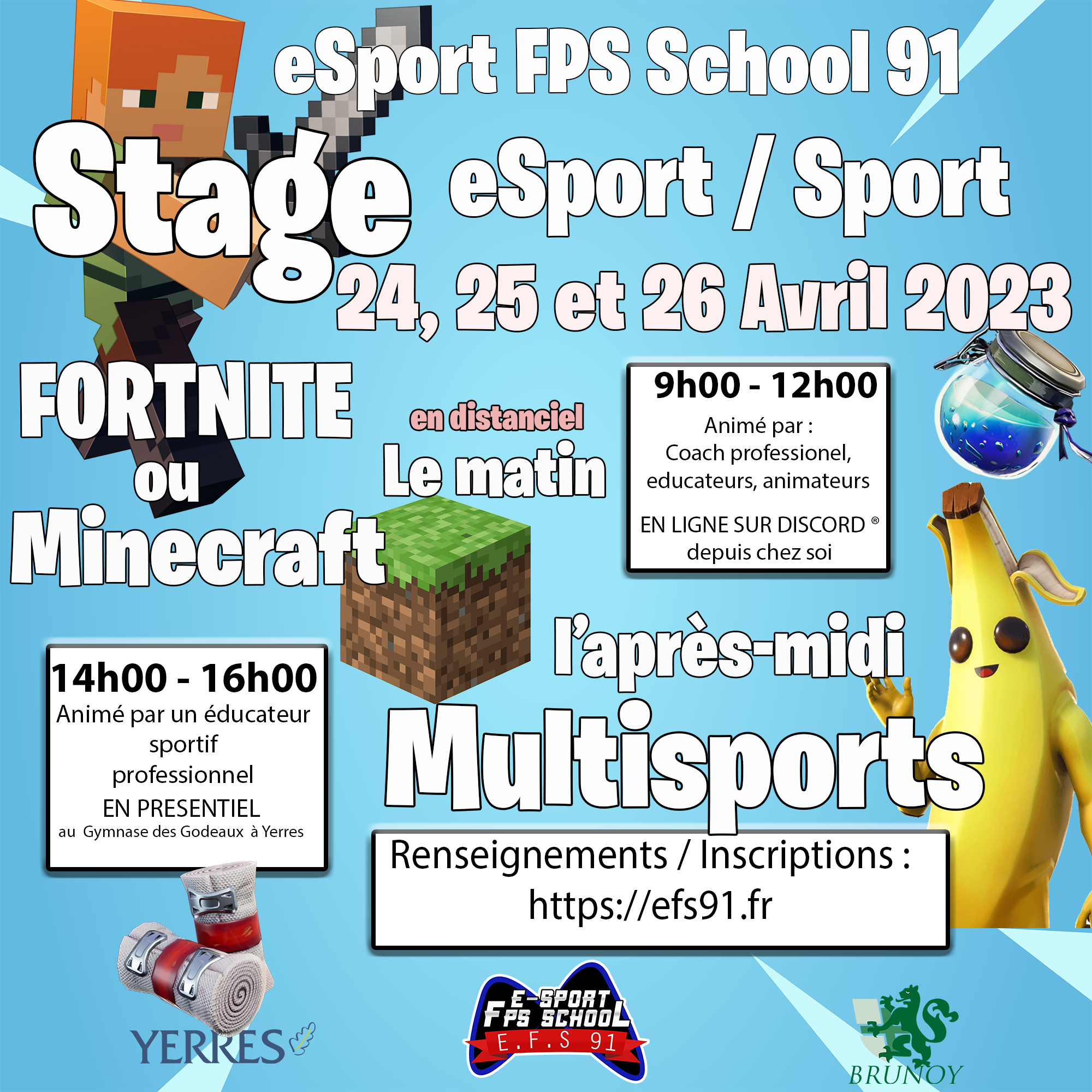Stage Minecraft – Fortnite / Multi-sports Paques 2023
